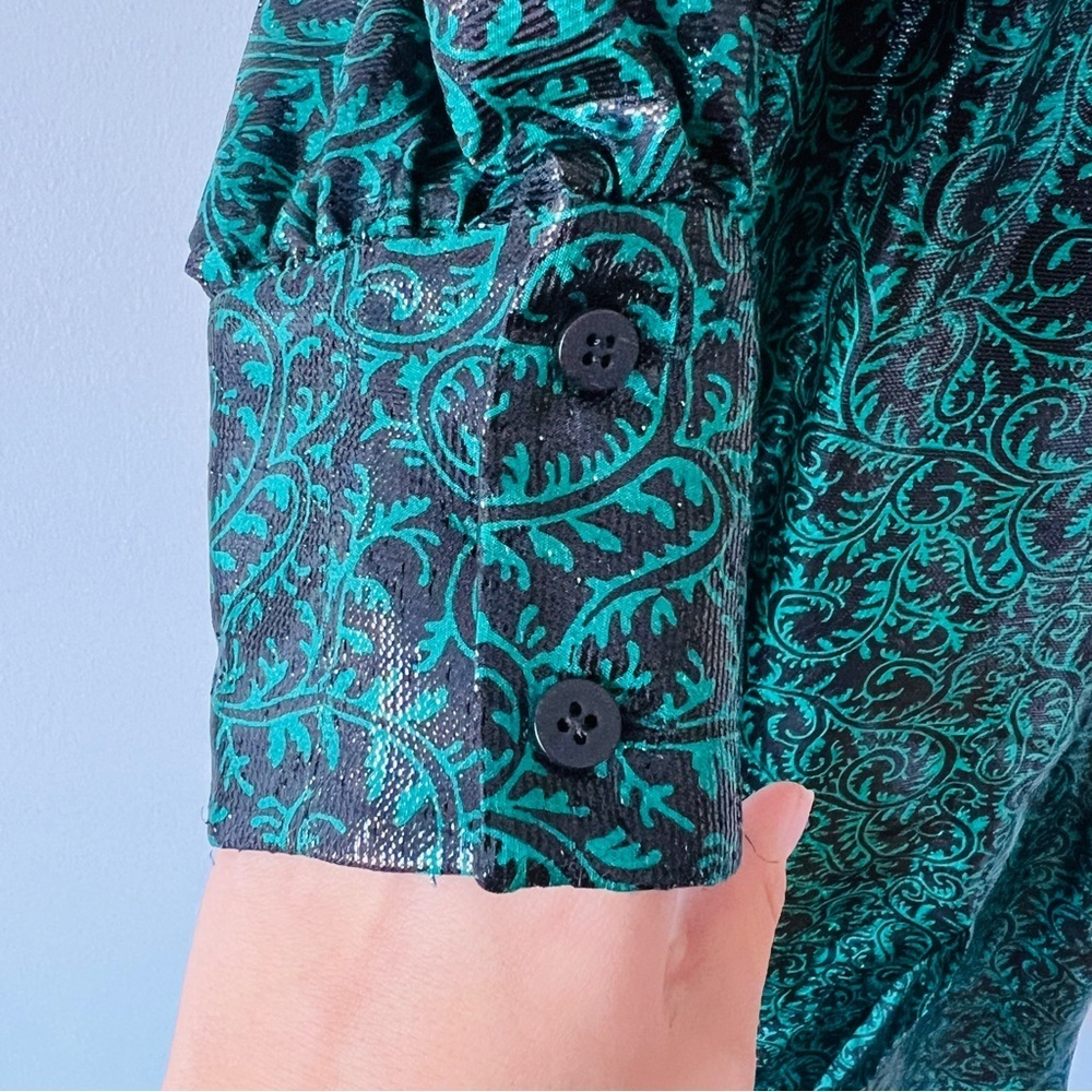 Diane von Furstenberg Spring 2018 Paisley Print Silk Blend Dress Size 12​​ - Picture 7 of 11